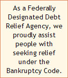 Federally designated debt relief agency vermont attorney